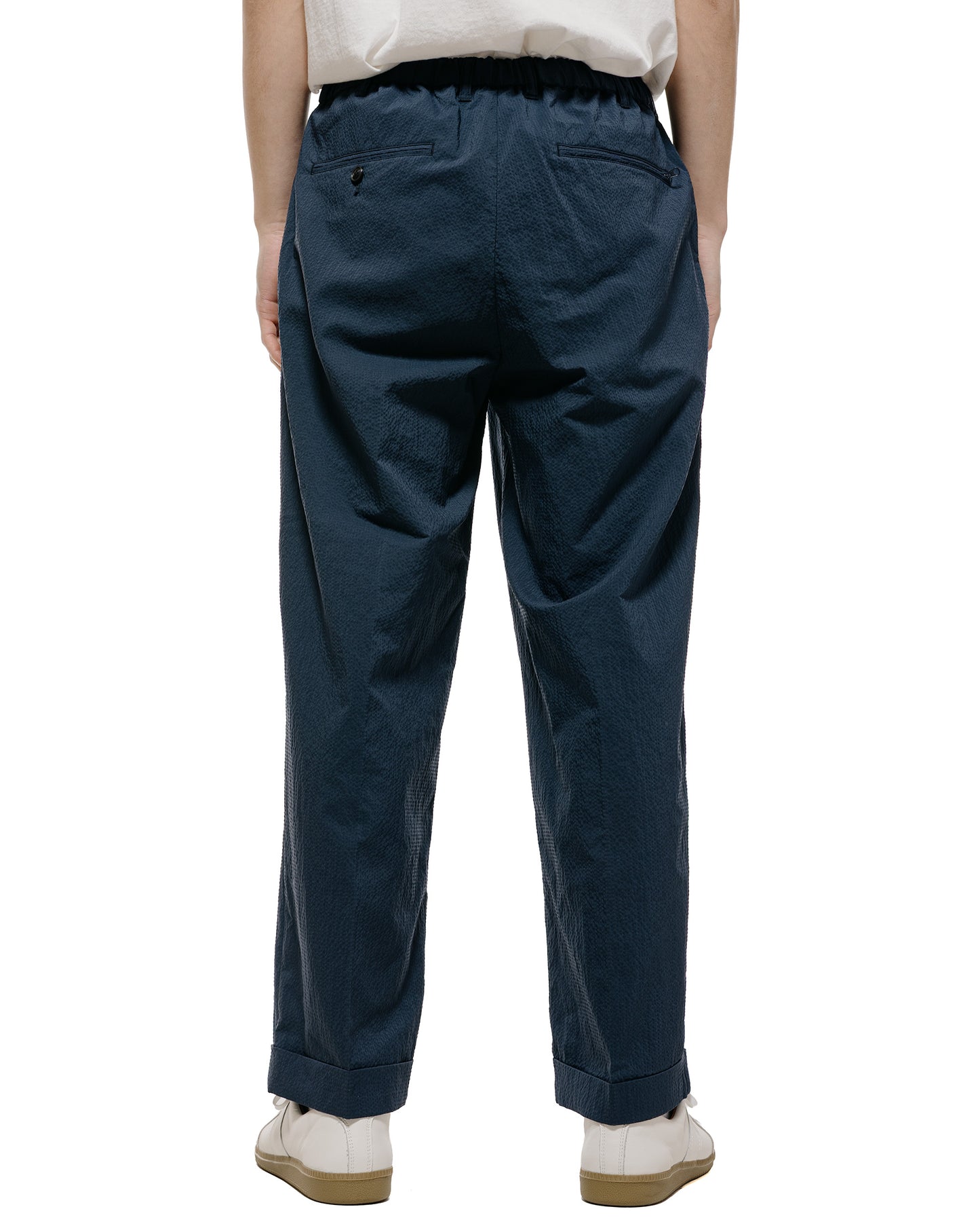 lost & found Beams Plus Beams Plus 2Pleats Anywhere(wear) Seersucker Navy