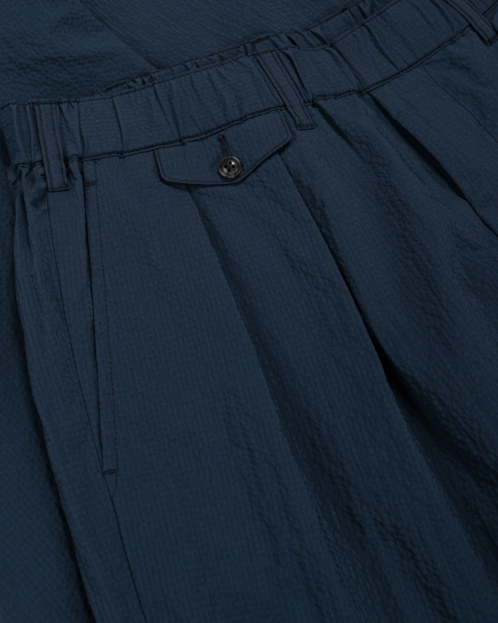 lost & found Beams Plus Beams Plus 2Pleats Anywhere(wear) Seersucker Navy