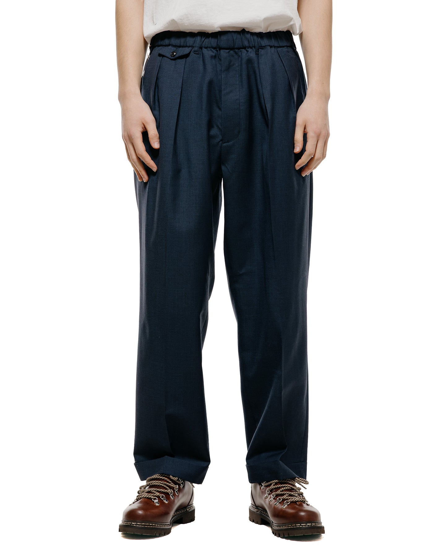 lost & found Beams Plus Beams Plus 2Pleats Anywhere(wear) Wool Navy