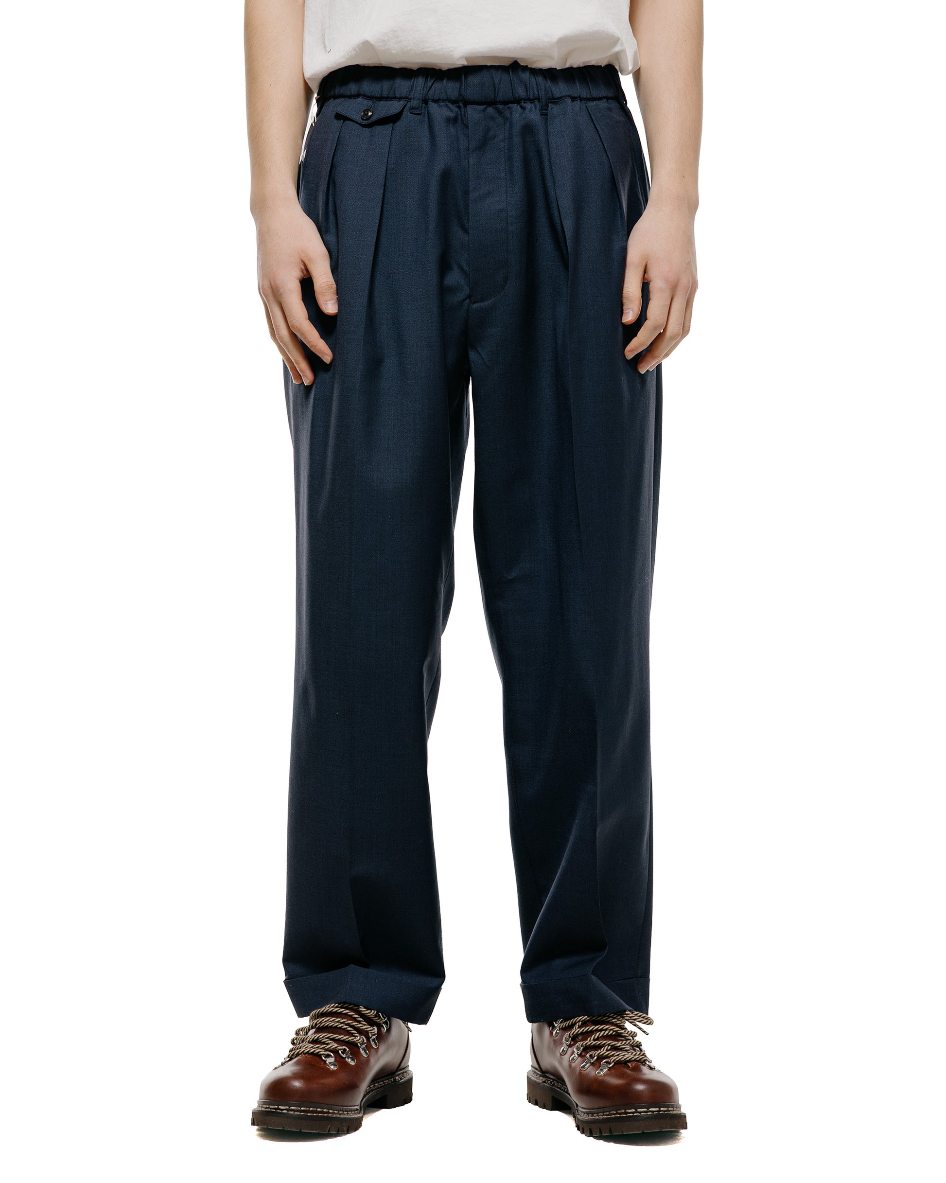 lost & found Beams Plus Beams Plus 2Pleats Anywhere(wear) Wool Navy
