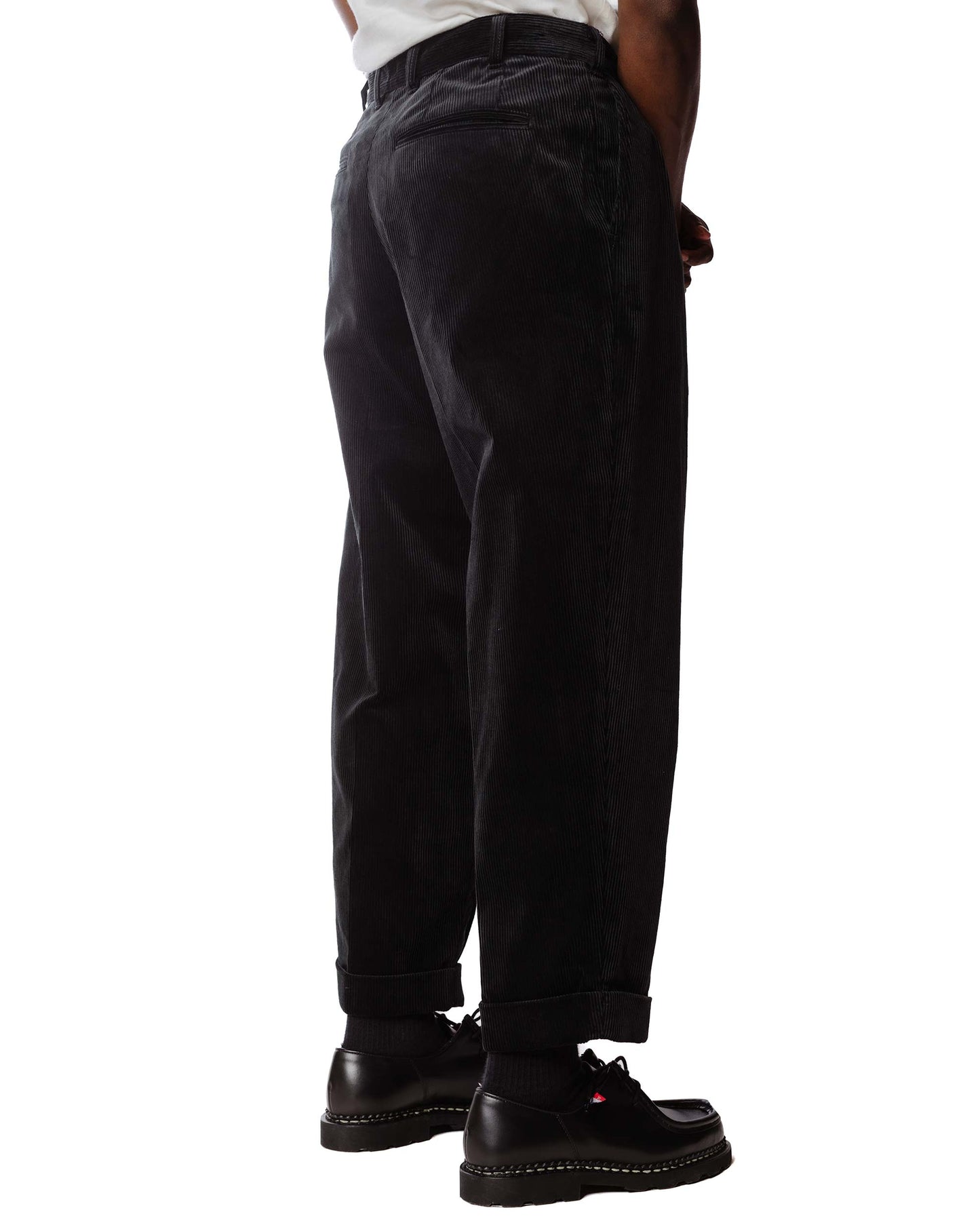 lost & found Beams Plus Beams Plus 2Pleats Corduroy Charcoal Grey