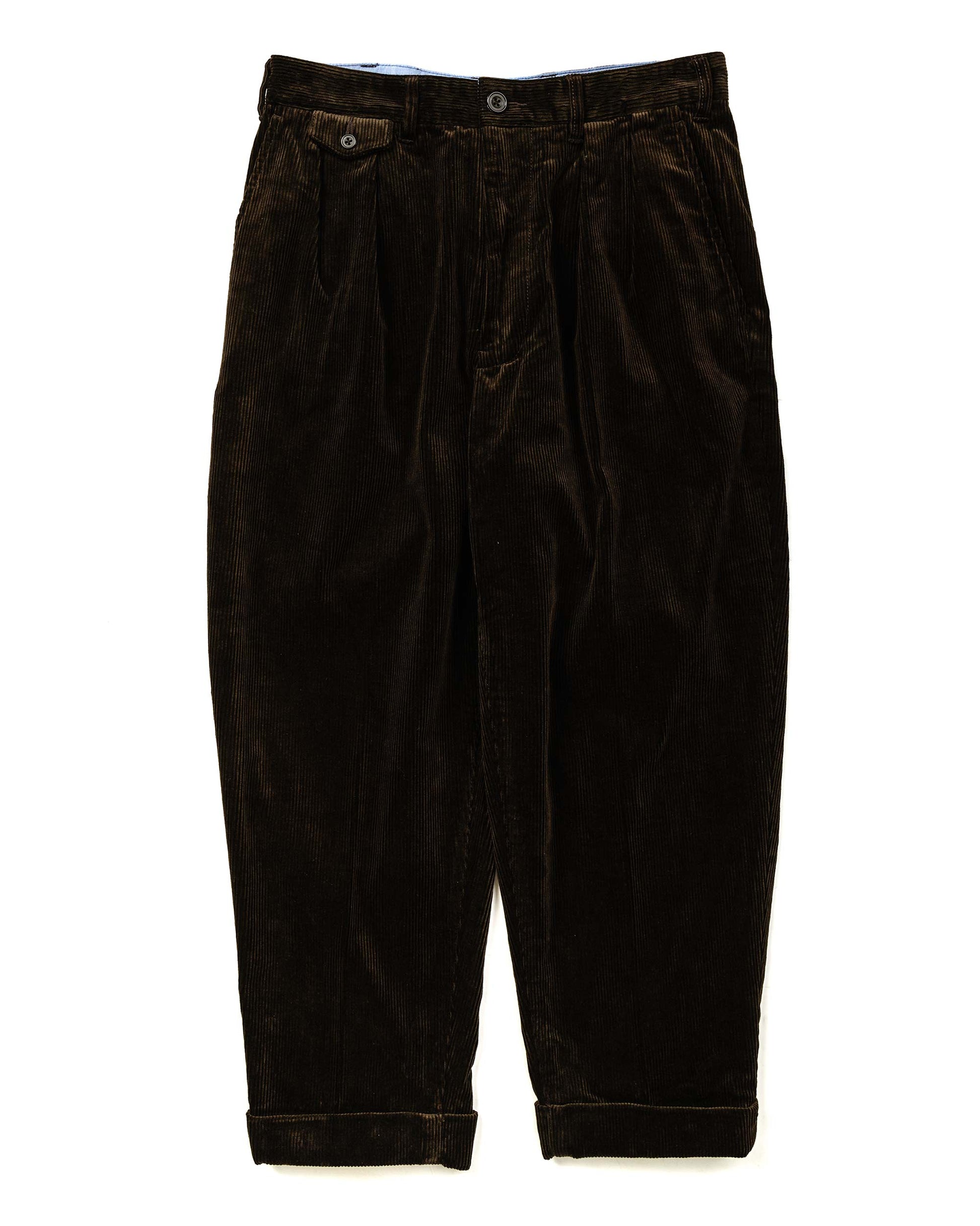 lost & found Beams Plus Beams Plus 2Pleats Corduroy Dark Brown