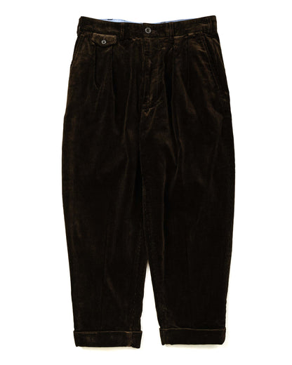 lost & found Beams Plus Beams Plus 2Pleats Corduroy Dark Brown