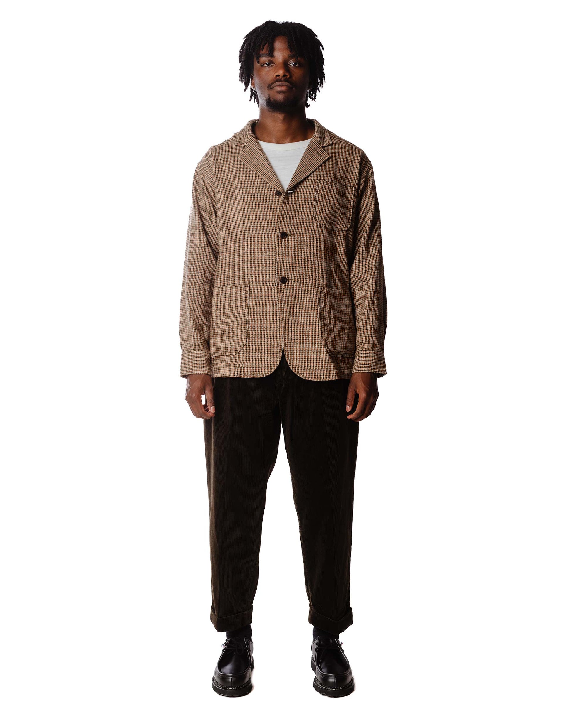 lost & found Beams Plus Beams Plus 2Pleats Corduroy Dark Brown