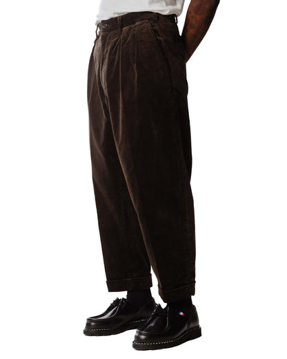 lost & found Beams Plus Beams Plus 2Pleats Corduroy Dark Brown