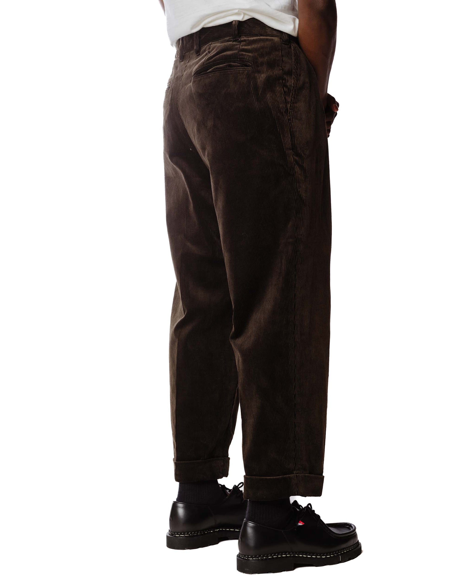 lost & found Beams Plus Beams Plus 2Pleats Corduroy Dark Brown