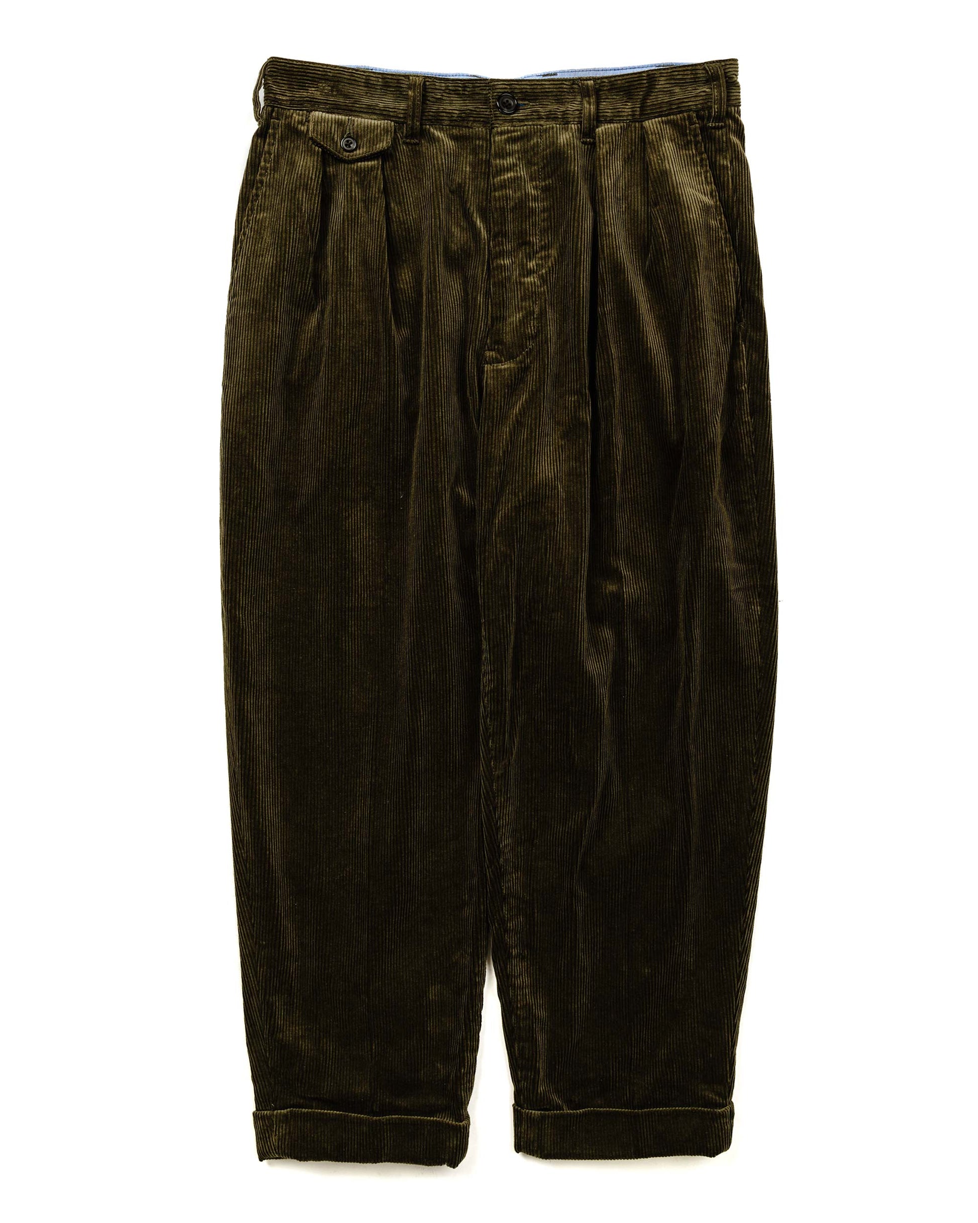 lost & found Beams Plus Beams Plus 2Pleats Corduroy Dark Green