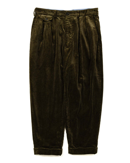 lost & found Beams Plus Beams Plus 2Pleats Corduroy Dark Green
