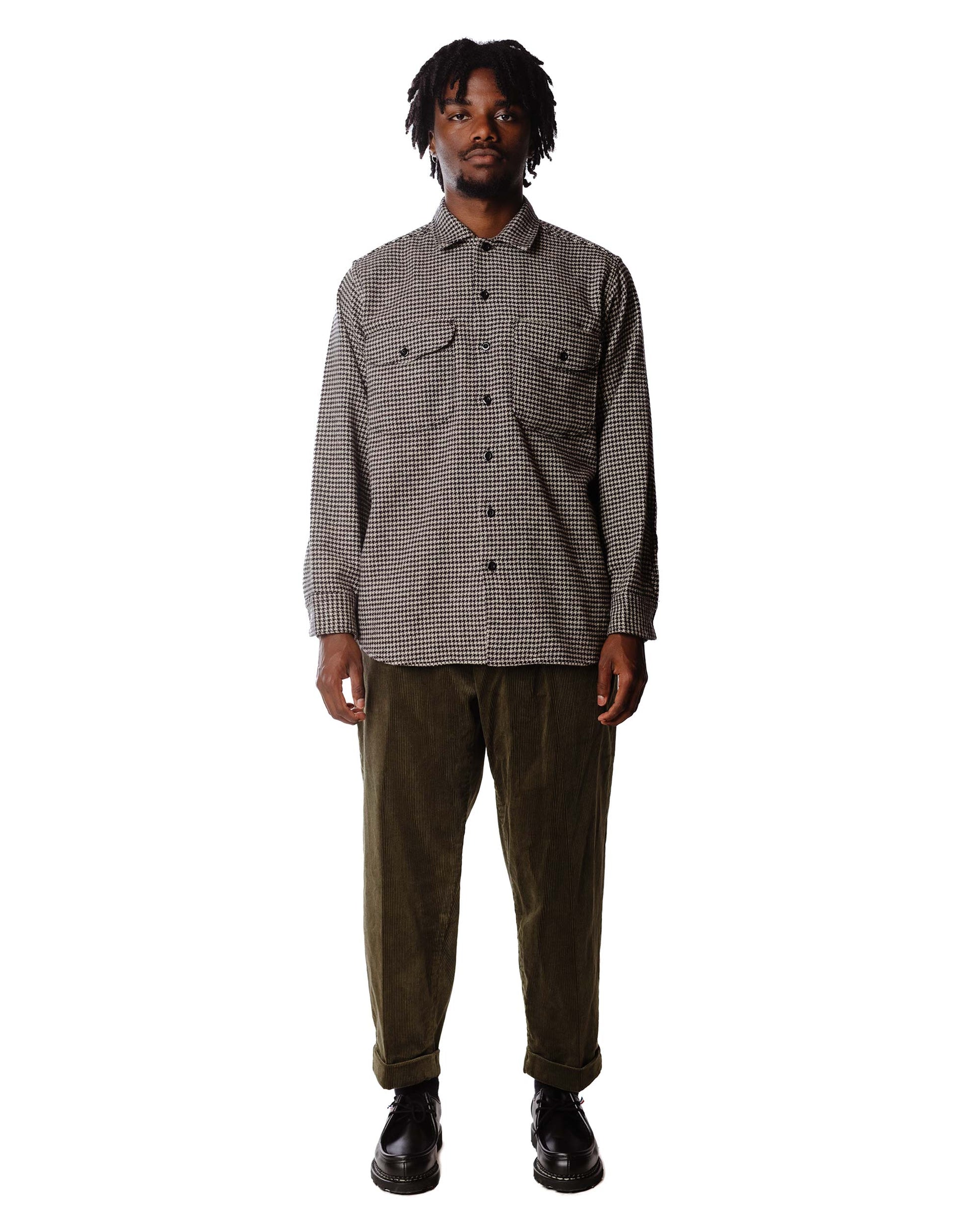 lost & found Beams Plus Beams Plus 2Pleats Corduroy Dark Green