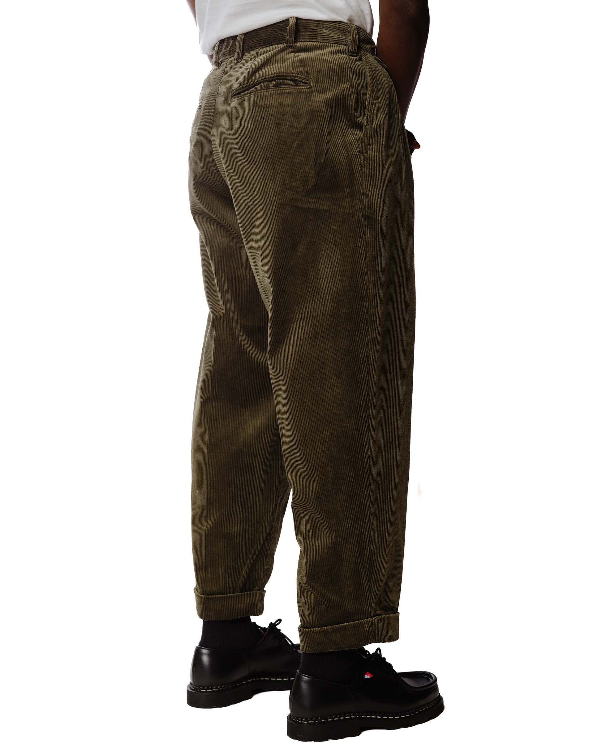 lost & found Beams Plus Beams Plus 2Pleats Corduroy Dark Green