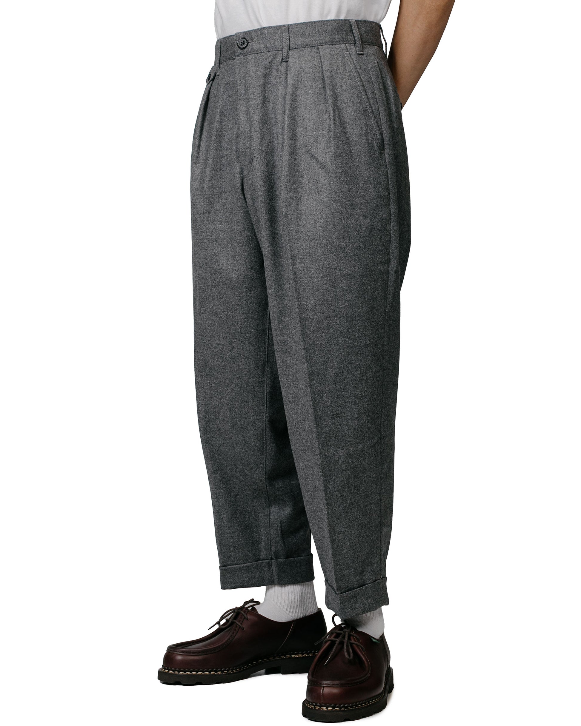 lost & found Beams Plus Beams Plus 2Pleats Flannel Grey