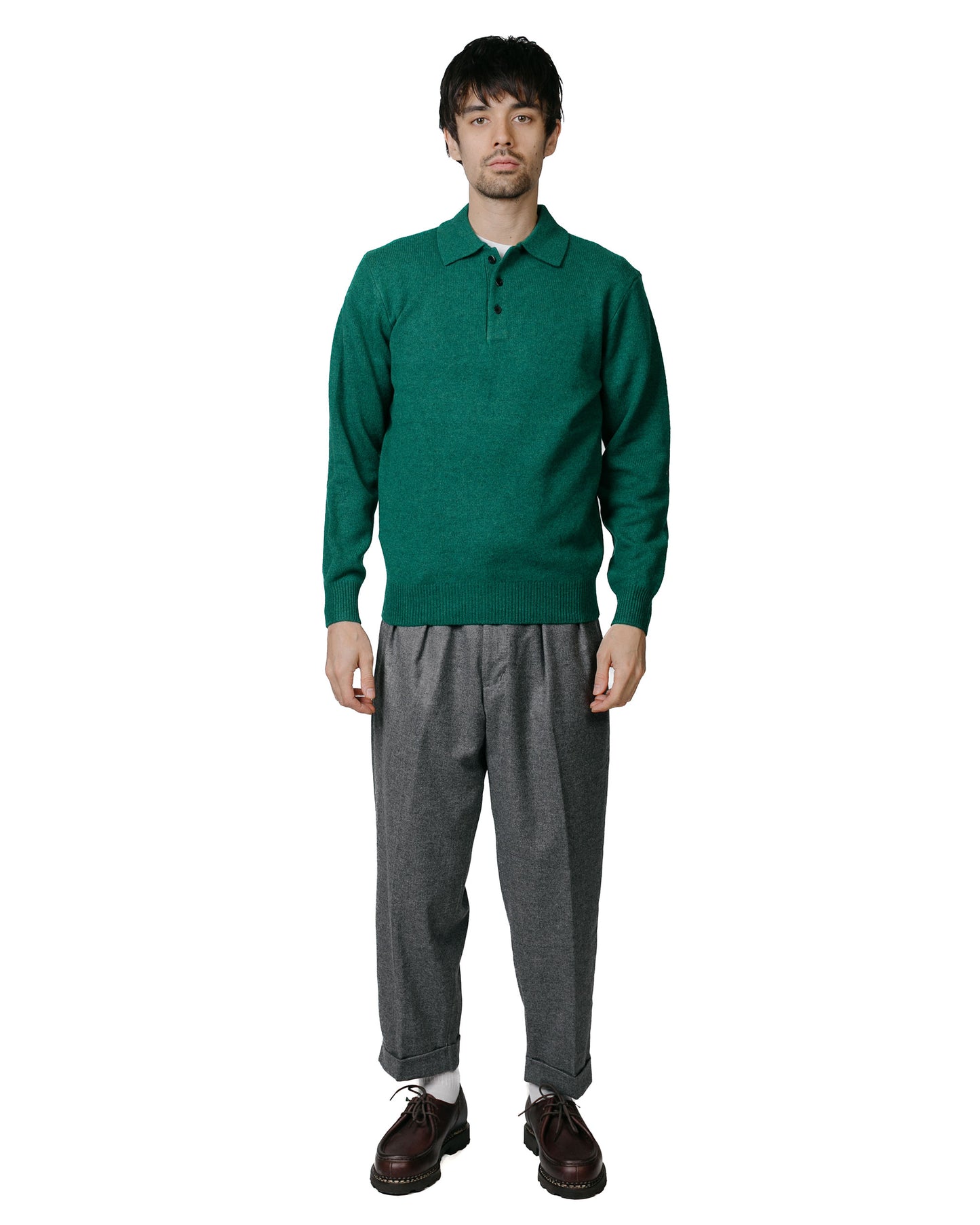 lost & found Beams Plus Beams Plus 2Pleats Flannel Grey