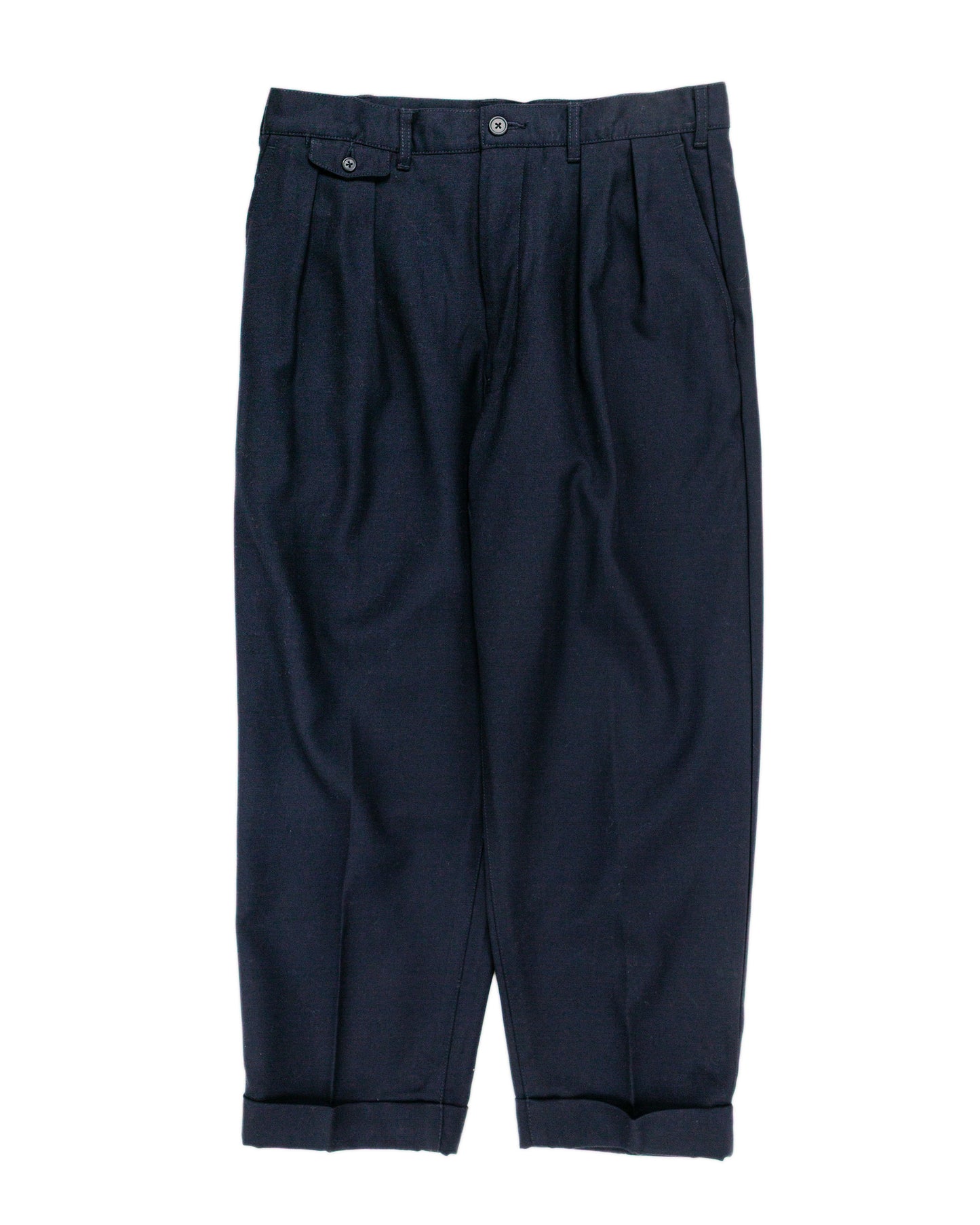 lost & found Beams Plus Beams Plus 2Pleats Laundry Wool Navy