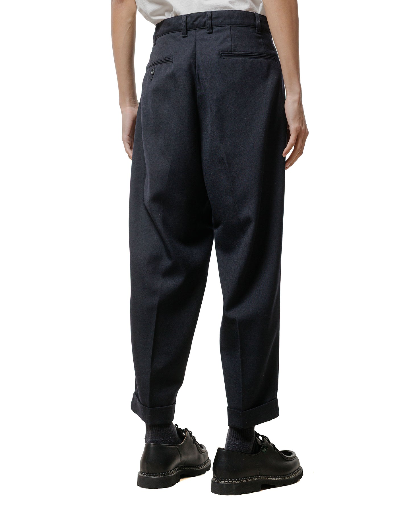 lost & found Beams Plus Beams Plus 2Pleats Laundry Wool Navy