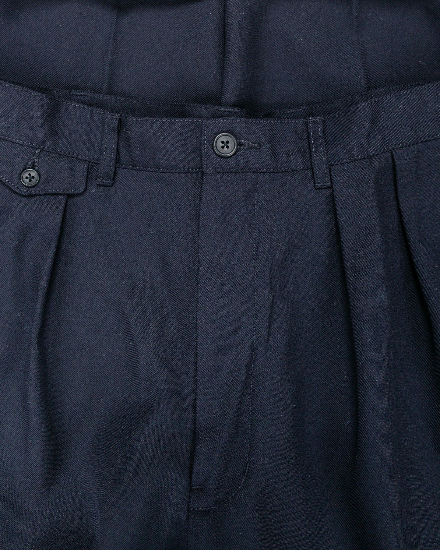 lost & found Beams Plus Beams Plus 2Pleats Laundry Wool Navy