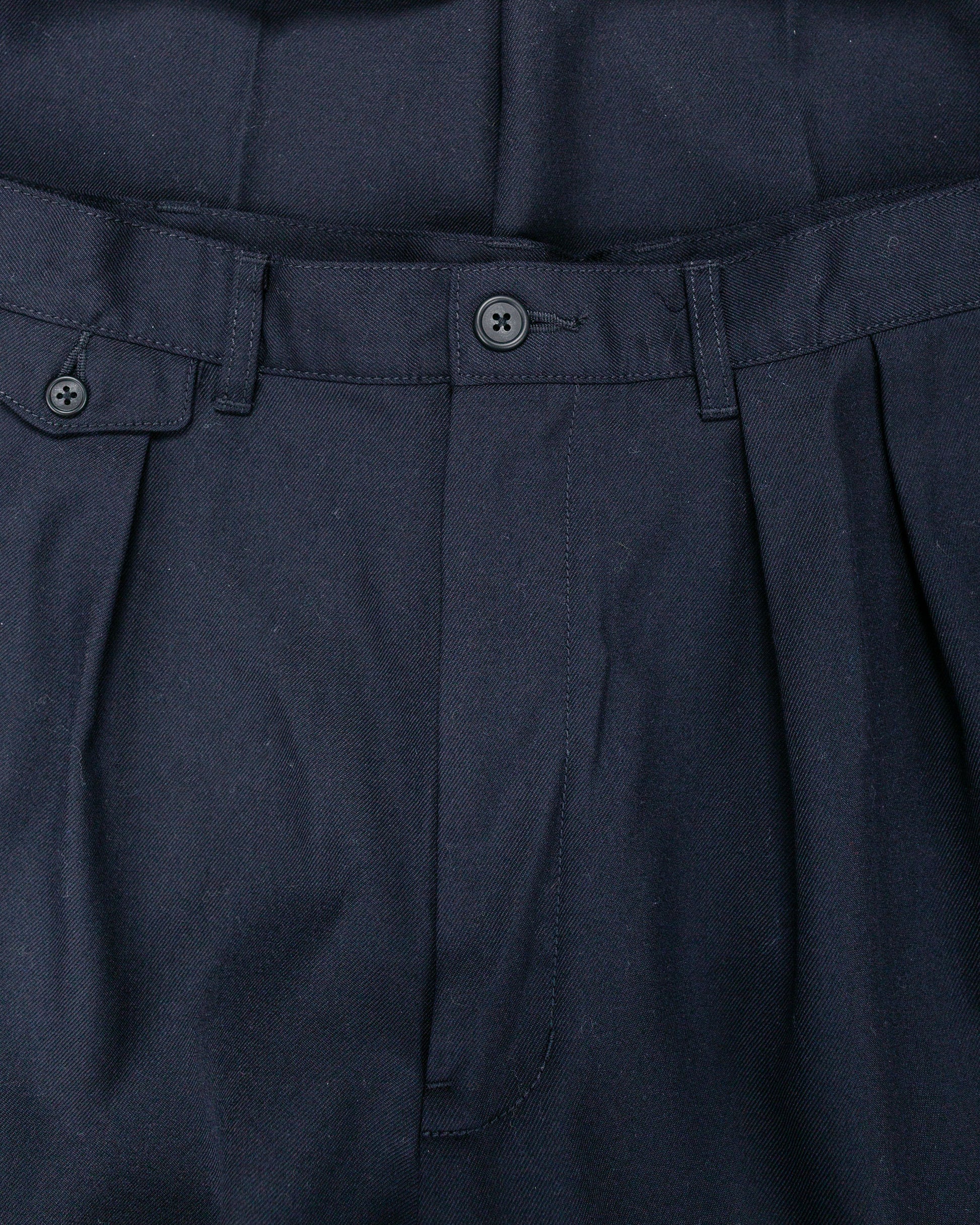 lost & found Beams Plus Beams Plus 2Pleats Laundry Wool Navy