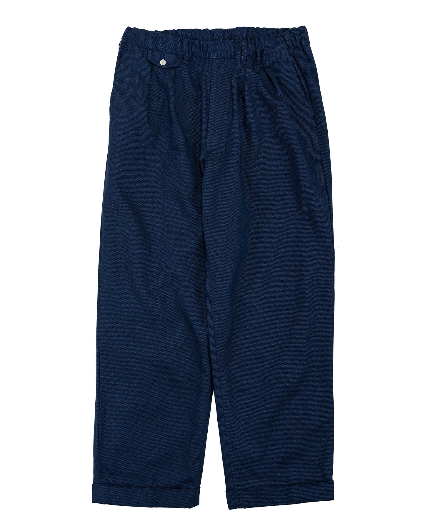 lost & found Beams Plus Beams Plus 2Pleats Relax Trousers Indigo Oxford Dark Indigo
