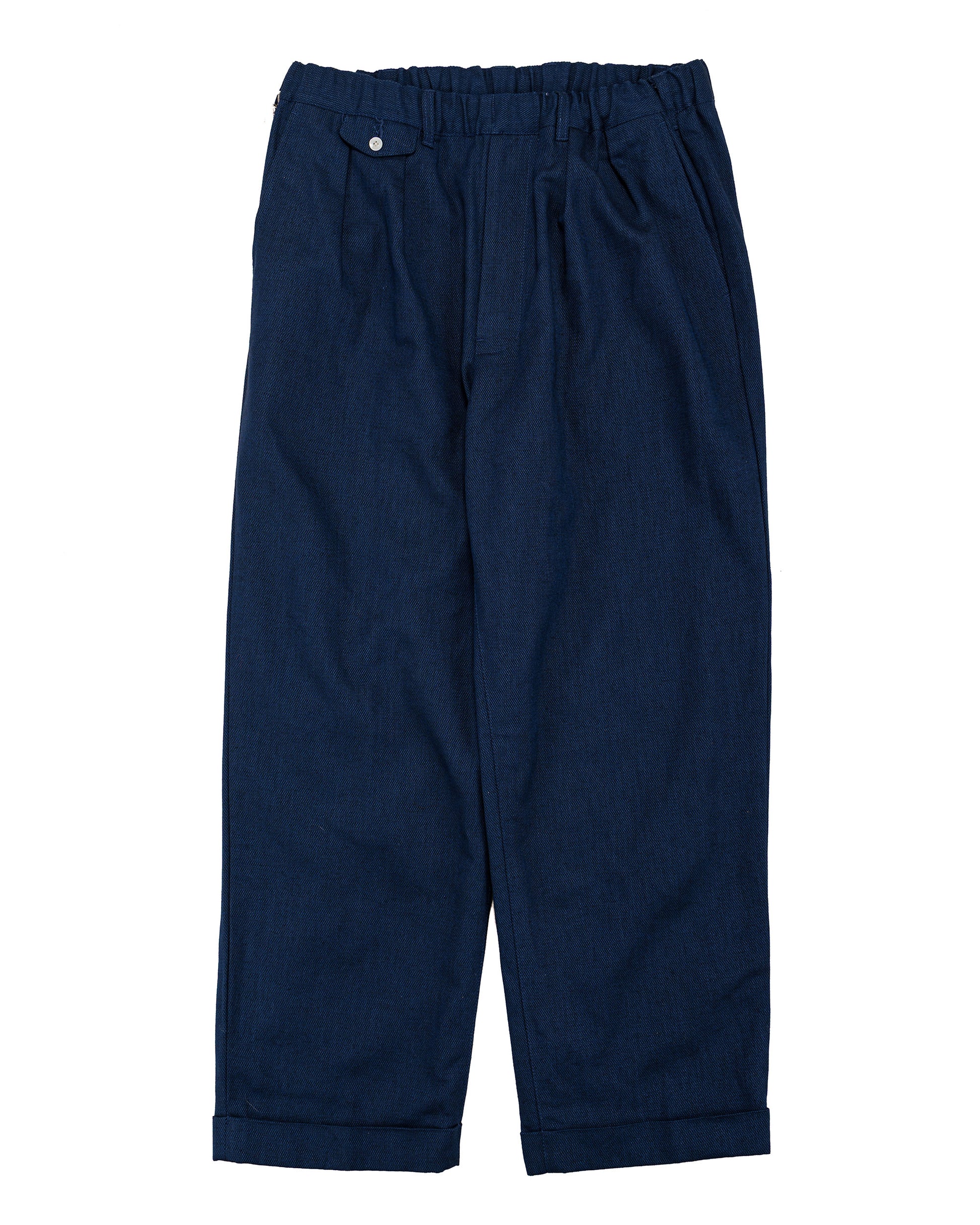 lost & found Beams Plus Beams Plus 2Pleats Relax Trousers Indigo Oxford Dark Indigo