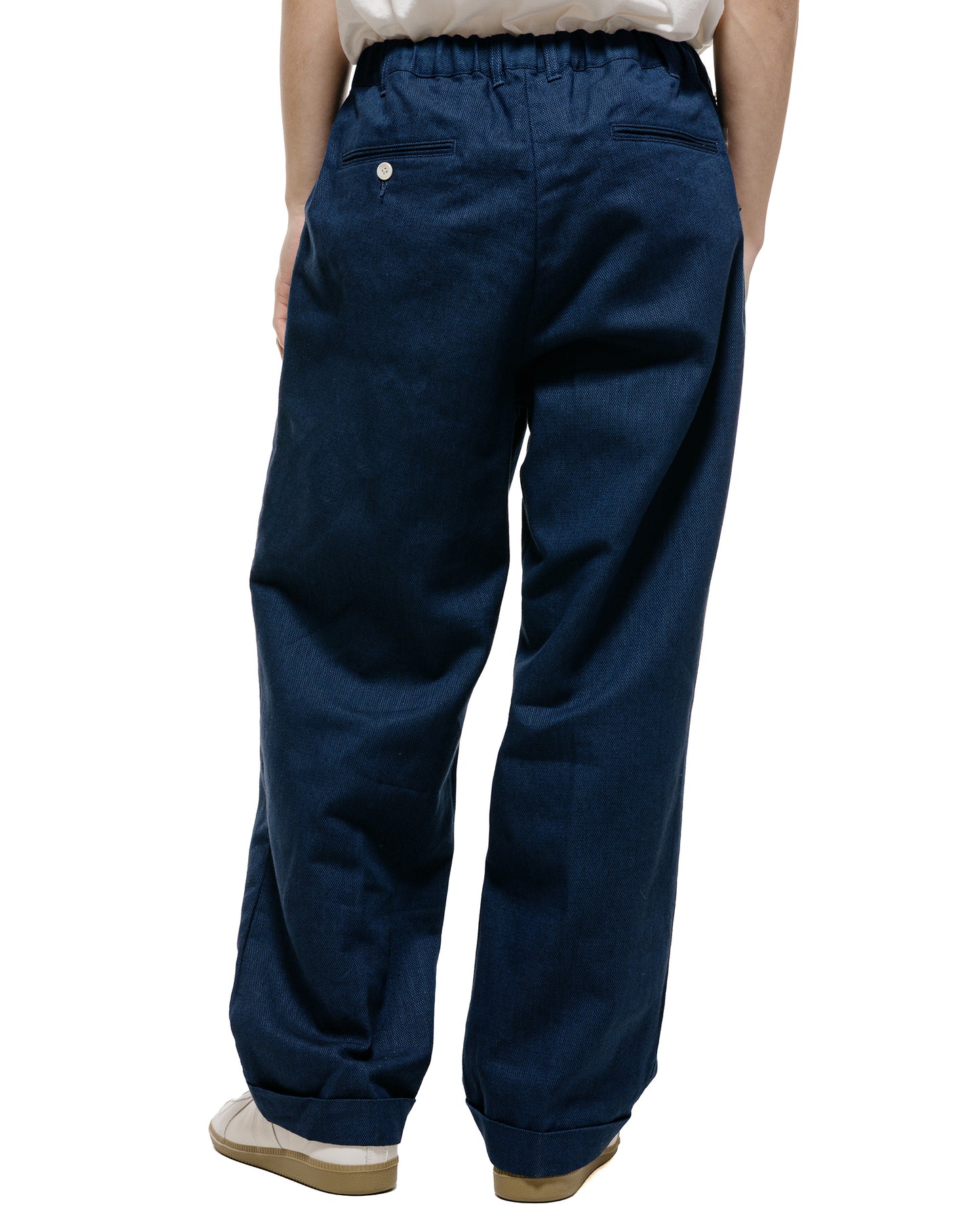 lost & found Beams Plus Beams Plus 2Pleats Relax Trousers Indigo Oxford Dark Indigo