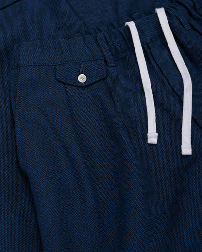lost & found Beams Plus Beams Plus 2Pleats Relax Trousers Indigo Oxford Dark Indigo