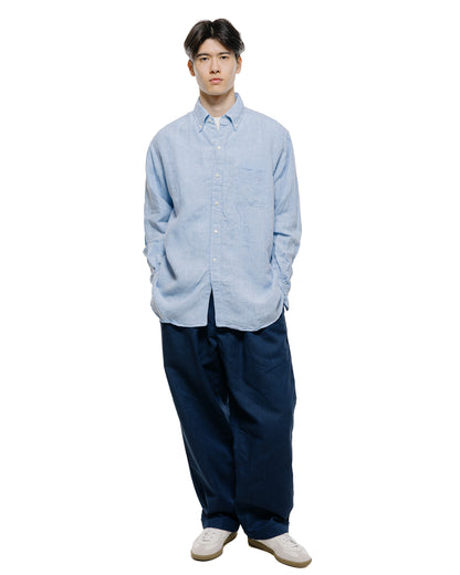 lost & found Beams Plus Beams Plus 2Pleats Relax Trousers Indigo Oxford Dark Indigo