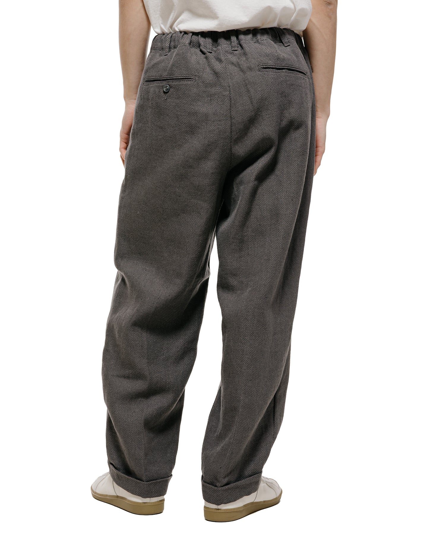 lost & found Beams Plus Beams Plus 2Pleats Relax Trousers Linen Cotton Grey