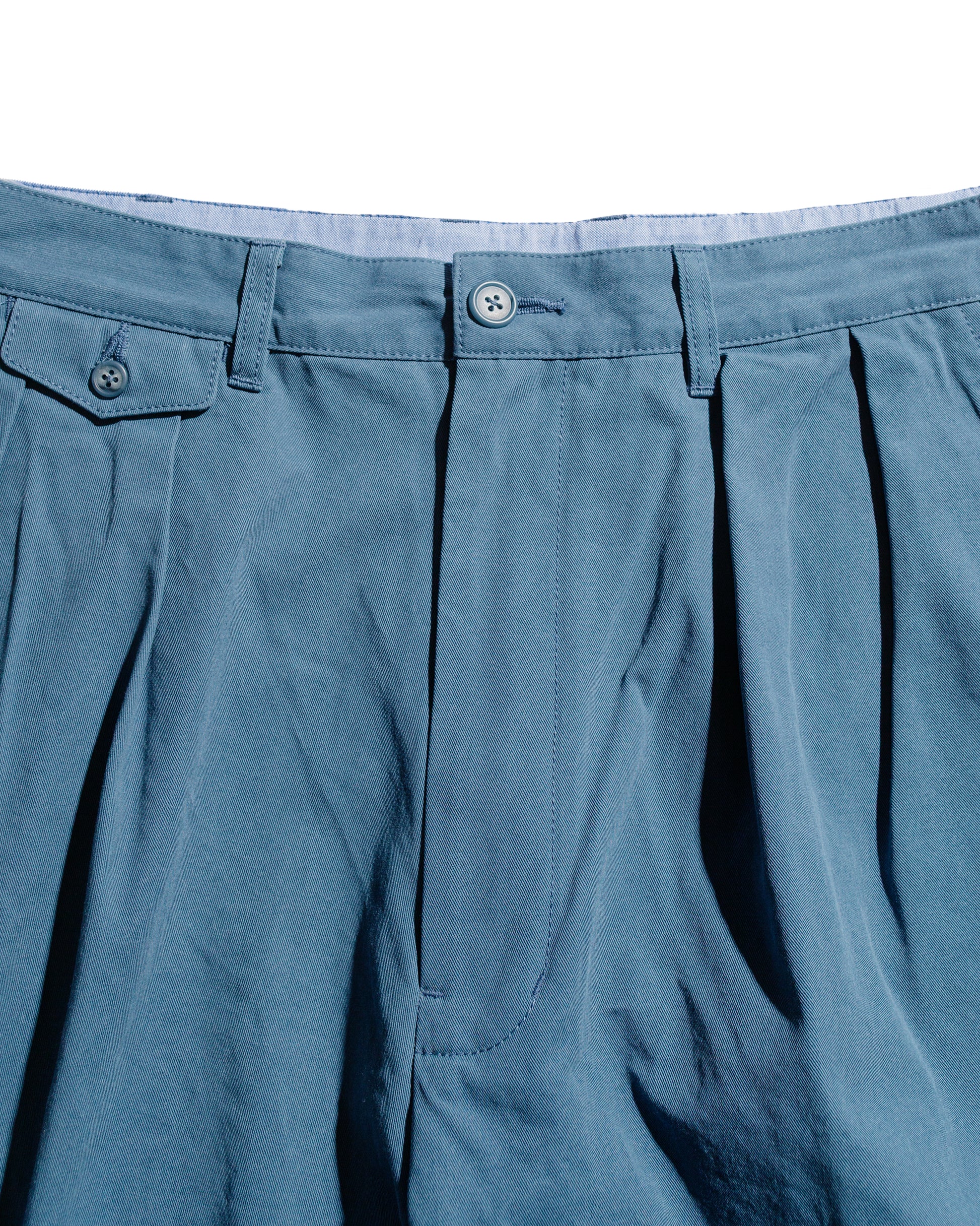 lost & found Beams Plus Beams Plus 2Pleats Shorts Twill Bio Washed Sax