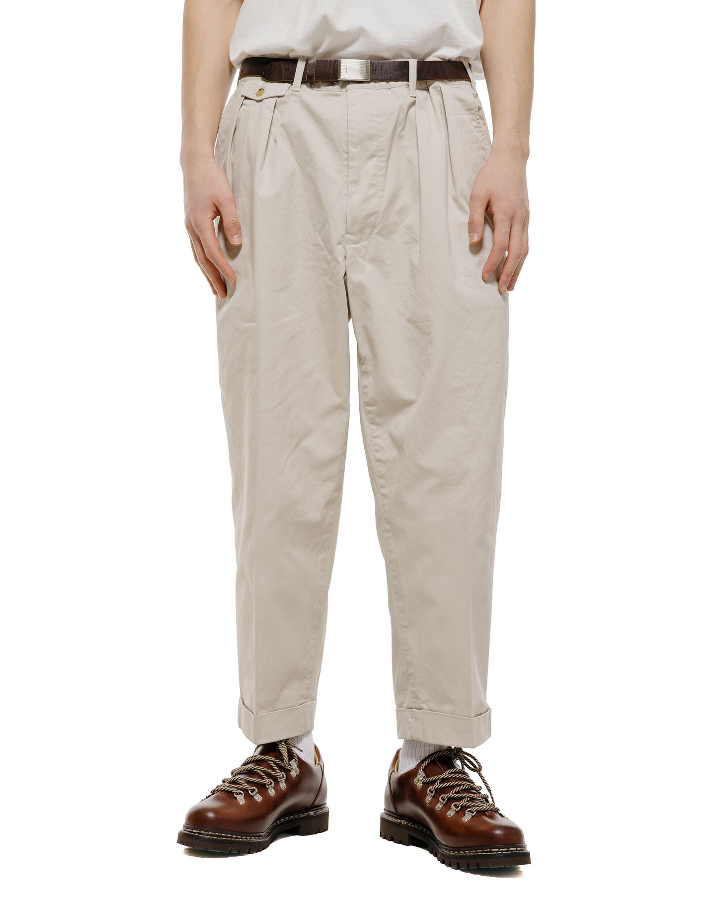 lost & found Beams Plus Beams Plus 2Pleats Twill Cement