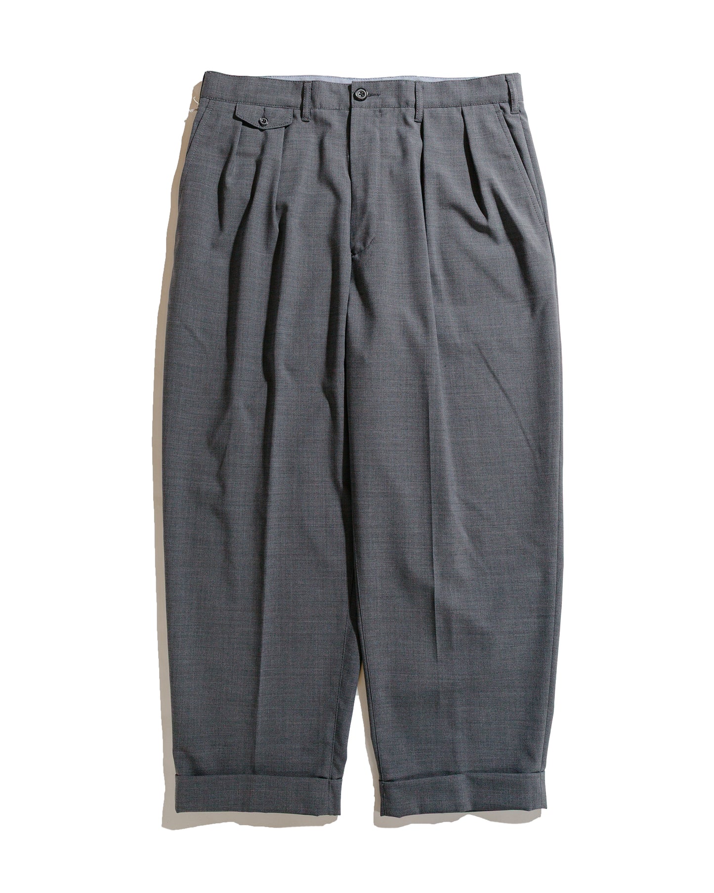 lost & found Beams Plus Beams Plus 2Pleats Wool Tropical Grey