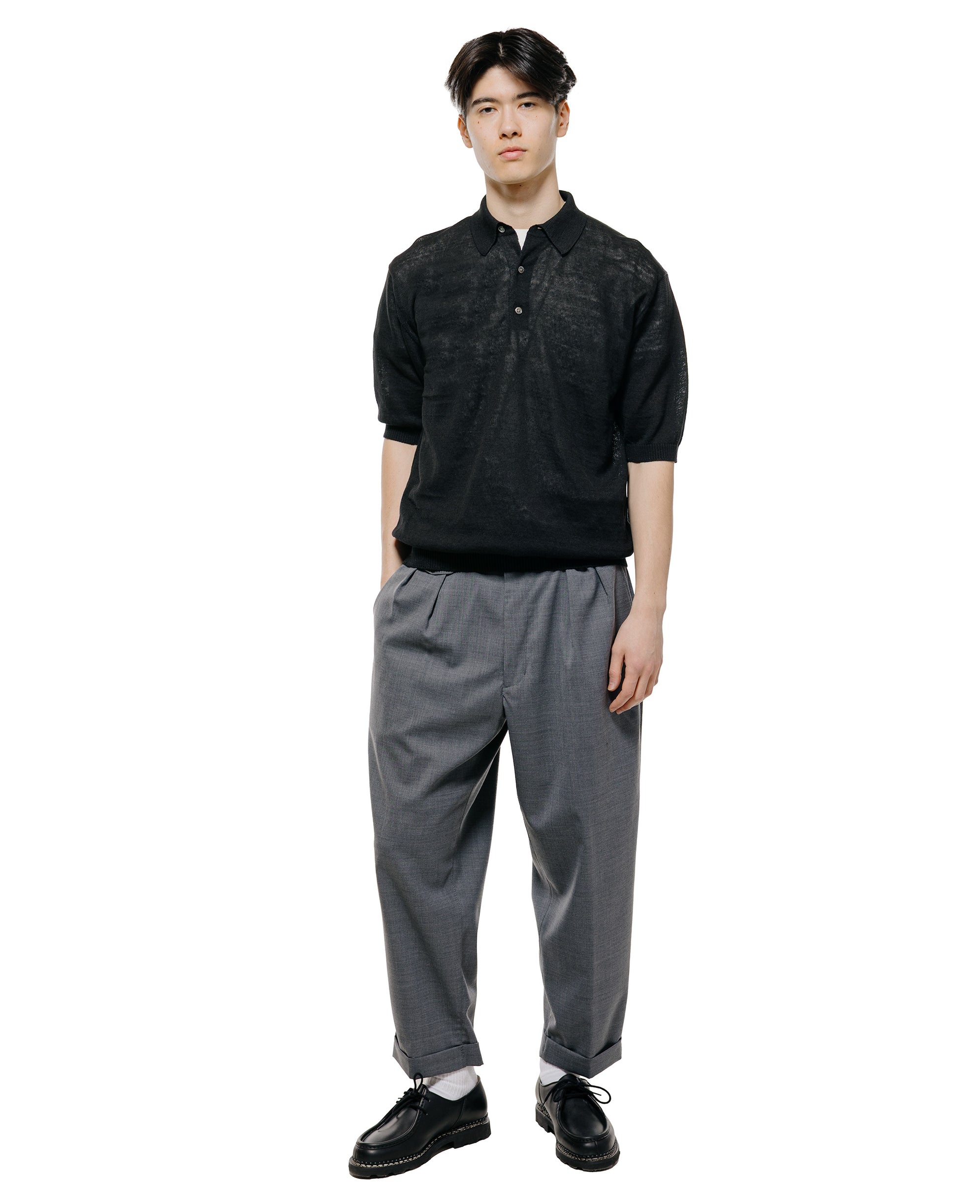 lost & found Beams Plus Beams Plus 2Pleats Wool Tropical Grey
