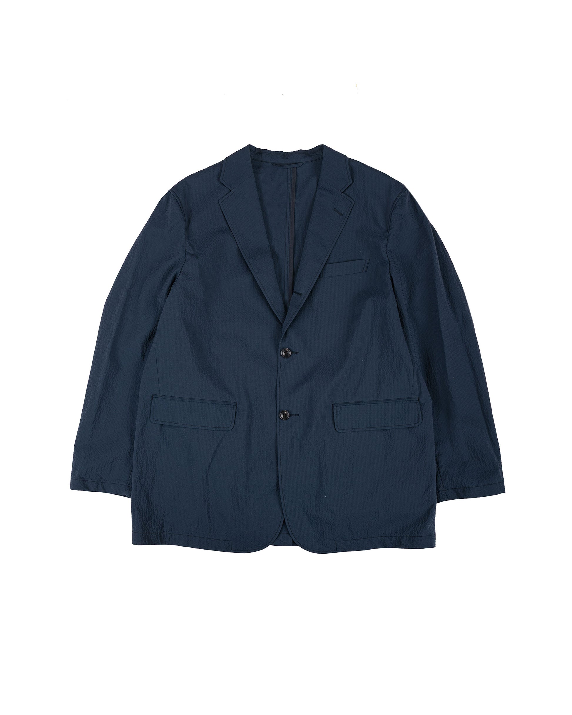 lost & found Beams Plus Beams Plus 3B Anywhere(wear) Jacket Seersucker Plaid Navy