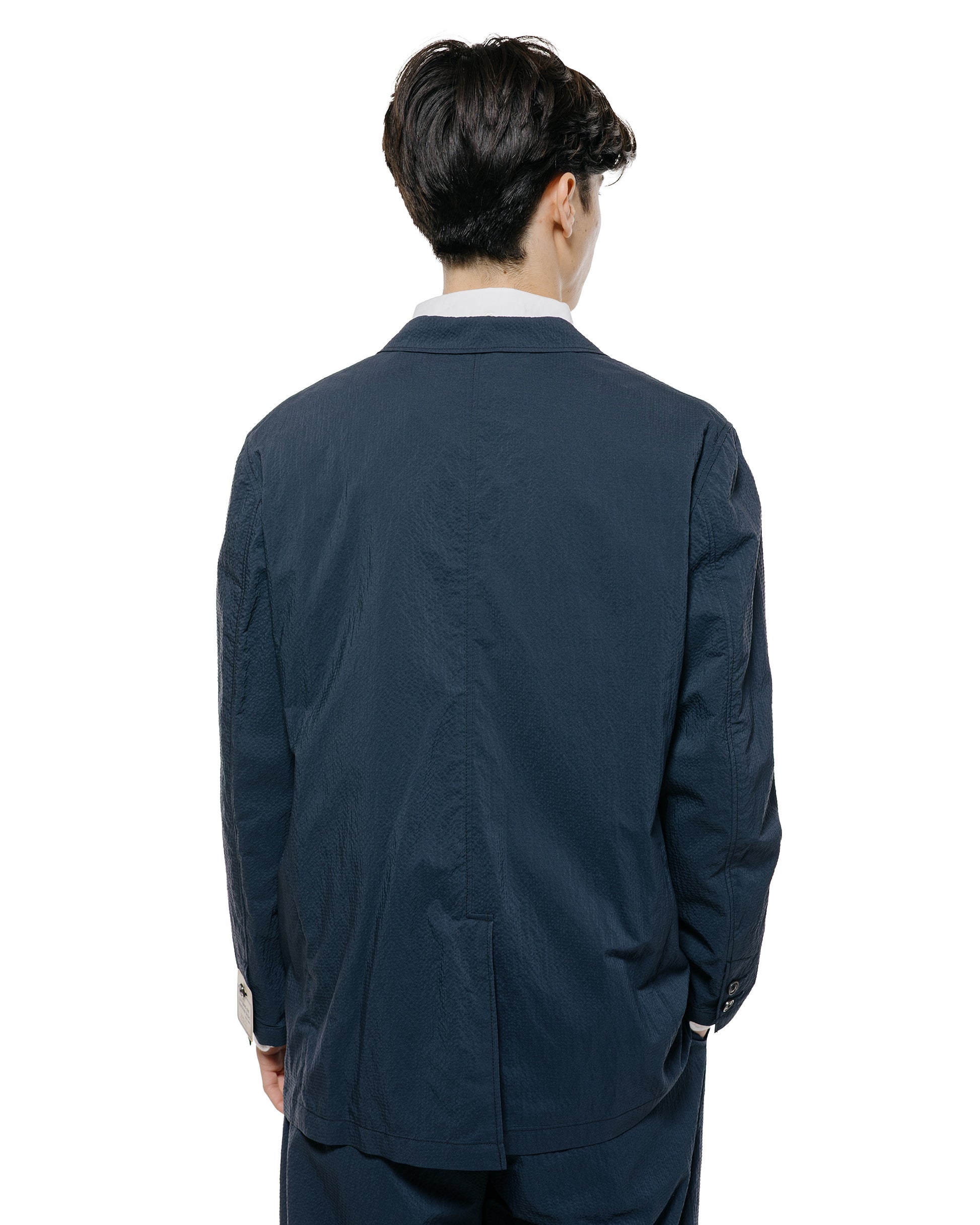 lost & found Beams Plus Beams Plus 3B Anywhere(wear) Jacket Seersucker Plaid Navy