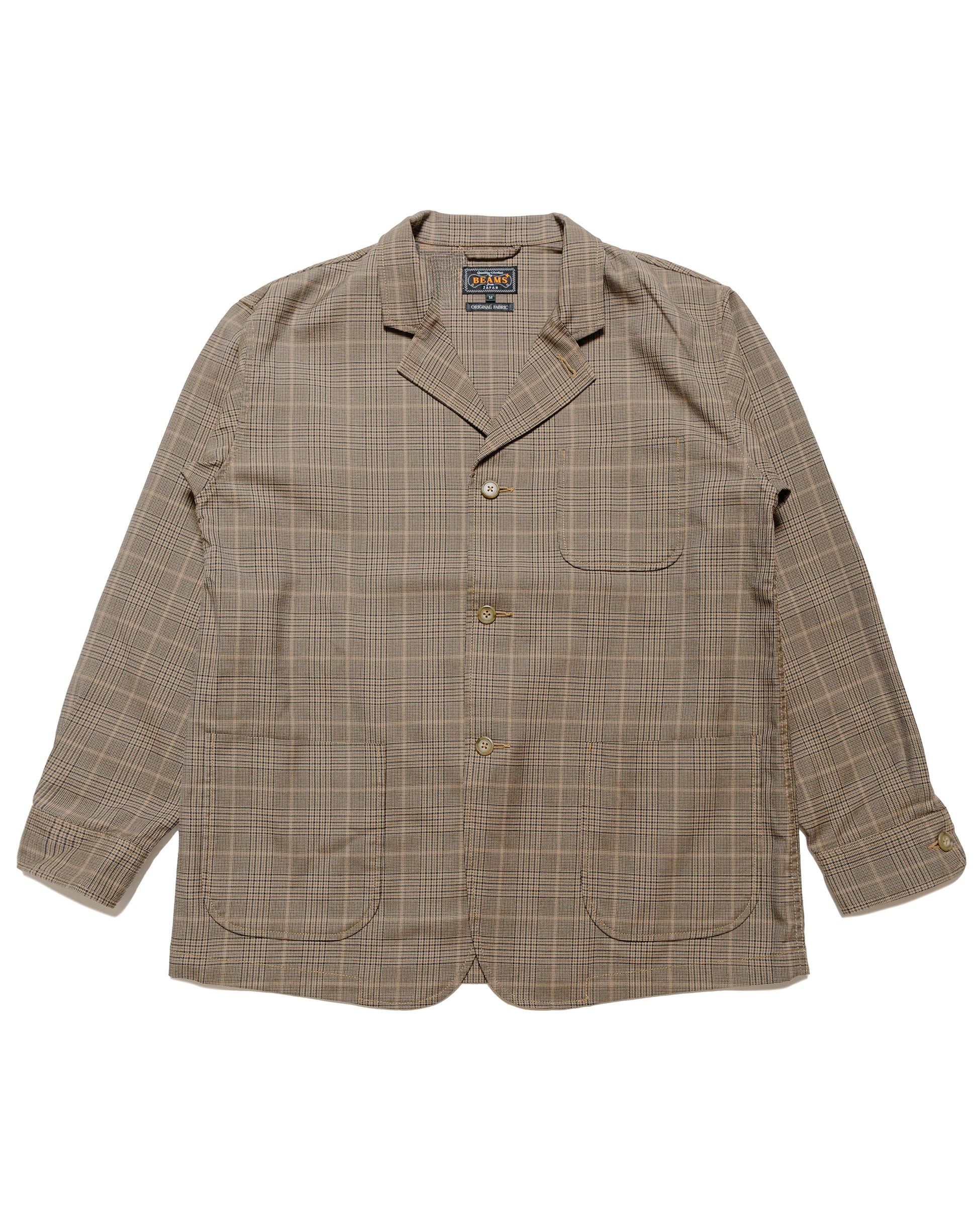 lost & found Beams Plus Beams Plus 4B Cuffs Jacket TW Plaid Light Brown