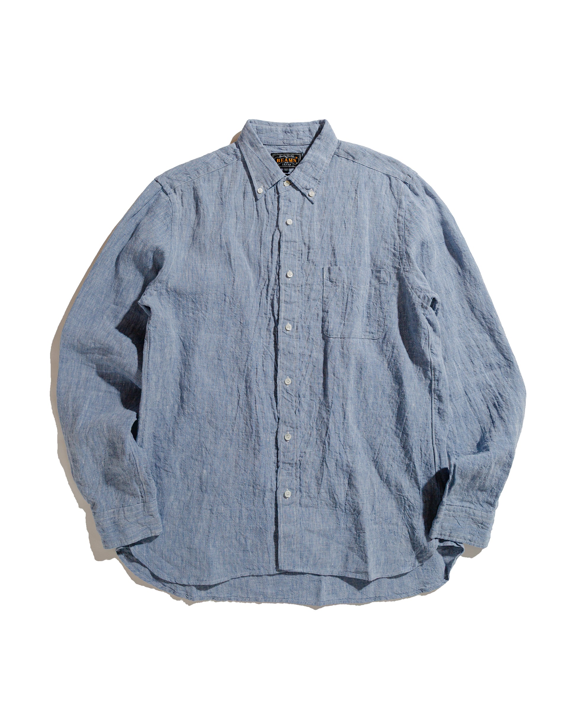lost & found Beams Plus Beams Plus B.D. 1/40 Linen Chambray Blue
