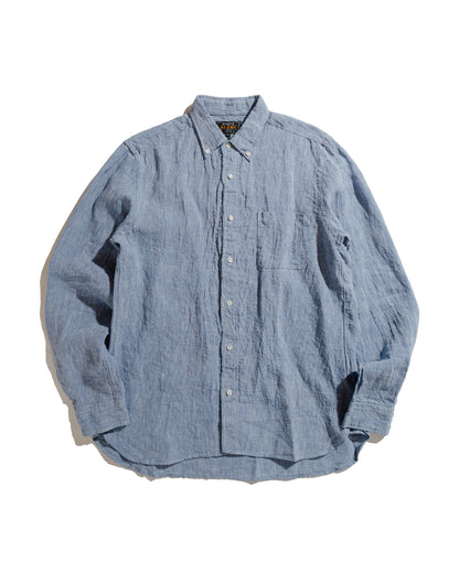 lost & found Beams Plus Beams Plus B.D. 1/40 Linen Chambray Blue