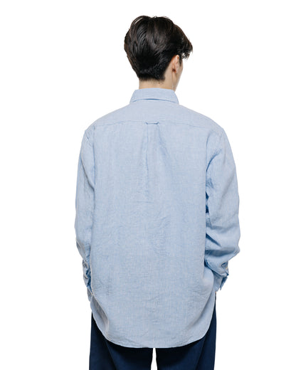 lost & found Beams Plus Beams Plus B.D. Classic Fit Linen Chambray Blue