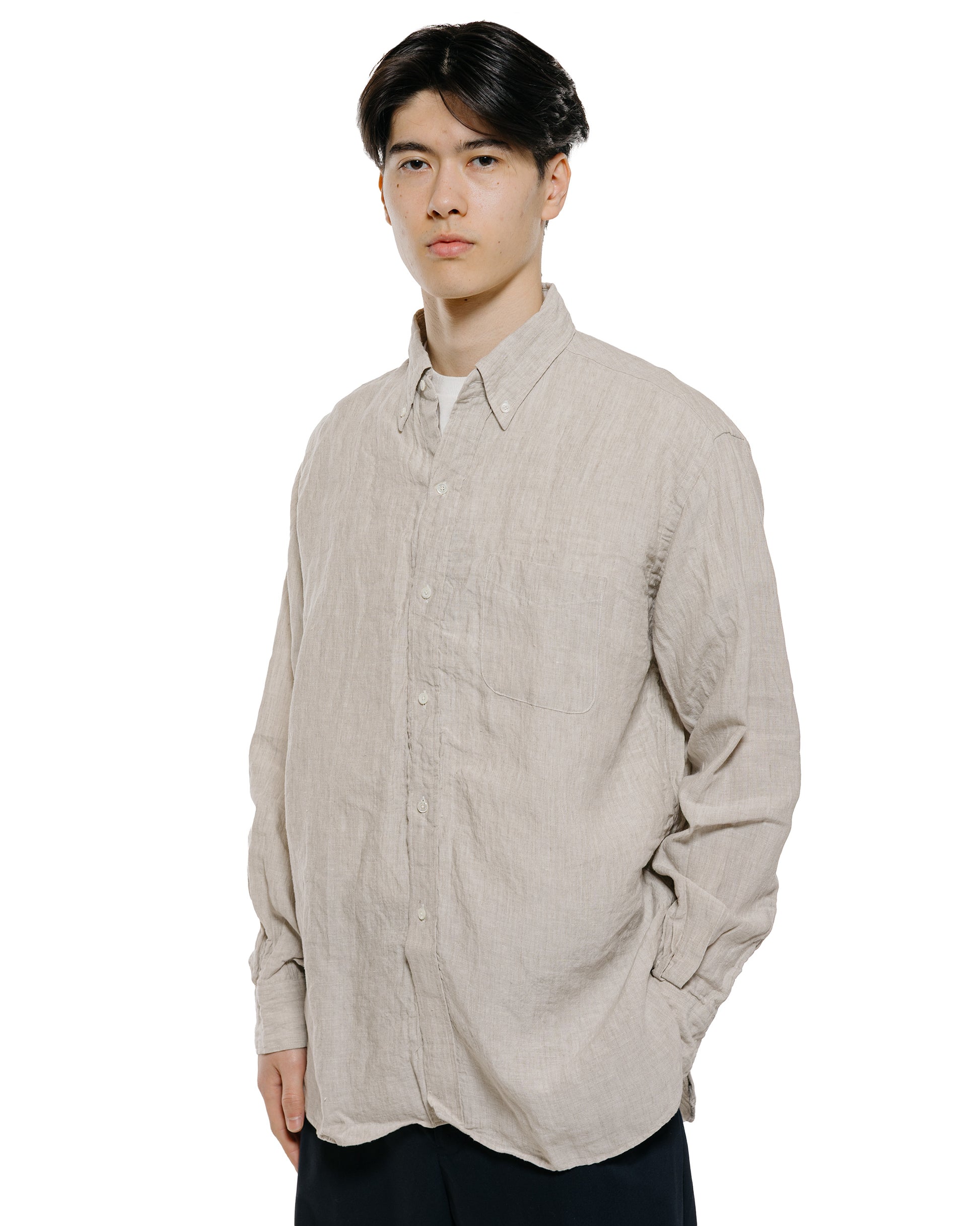 lost & found Beams Plus Beams Plus B.D. Classic Fit Linen Chambray Natural