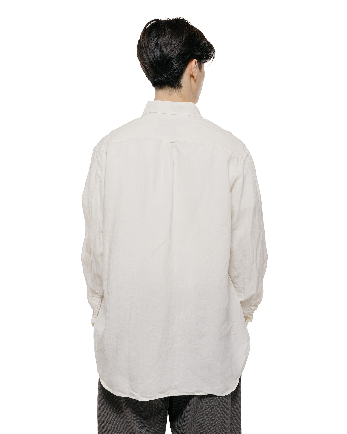 lost & found Beams Plus Beams Plus B.D. Classic Fit Linen Chambray White