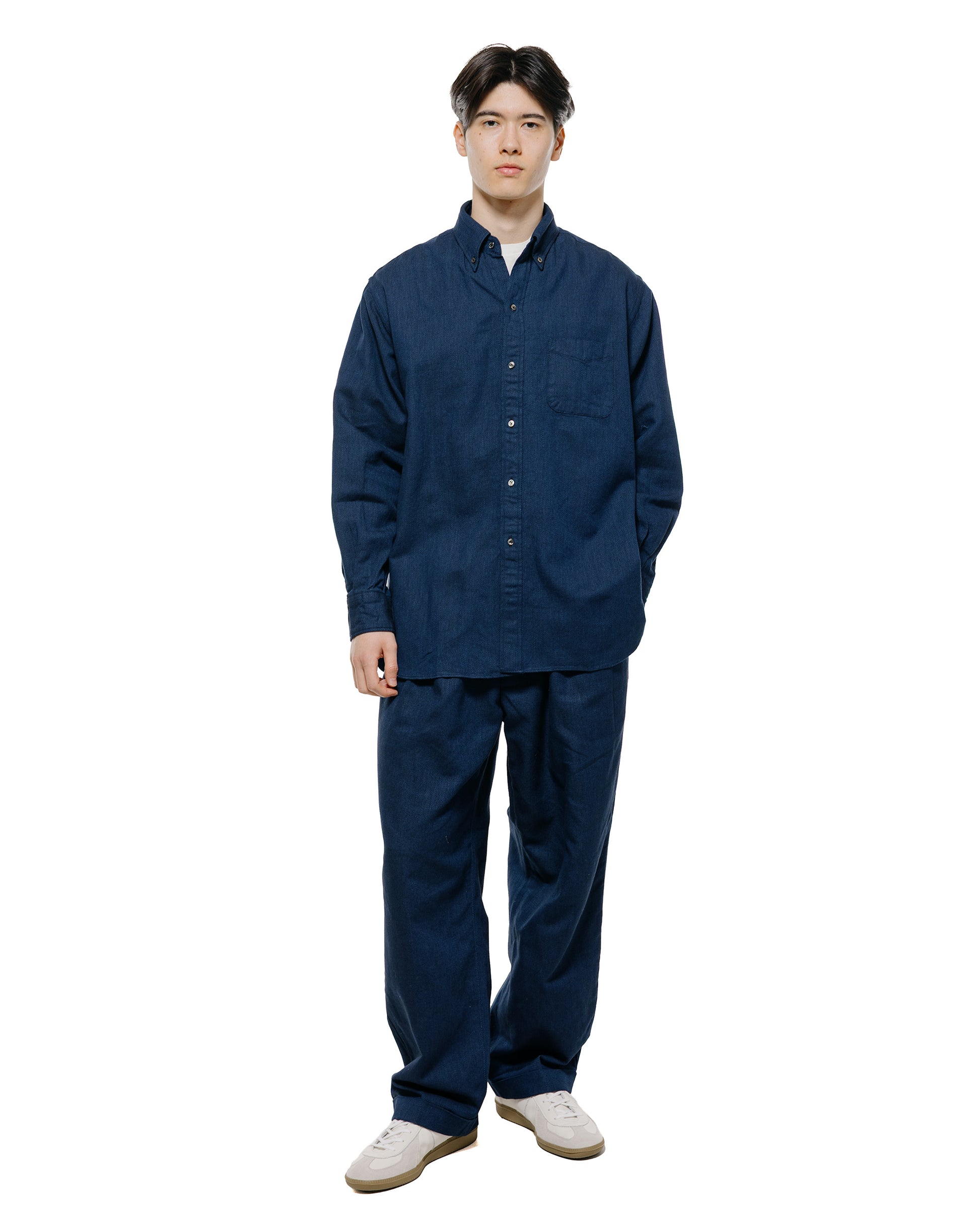 lost & found Beams Plus Beams Plus B.D. Classic Fit Oxford Indigo