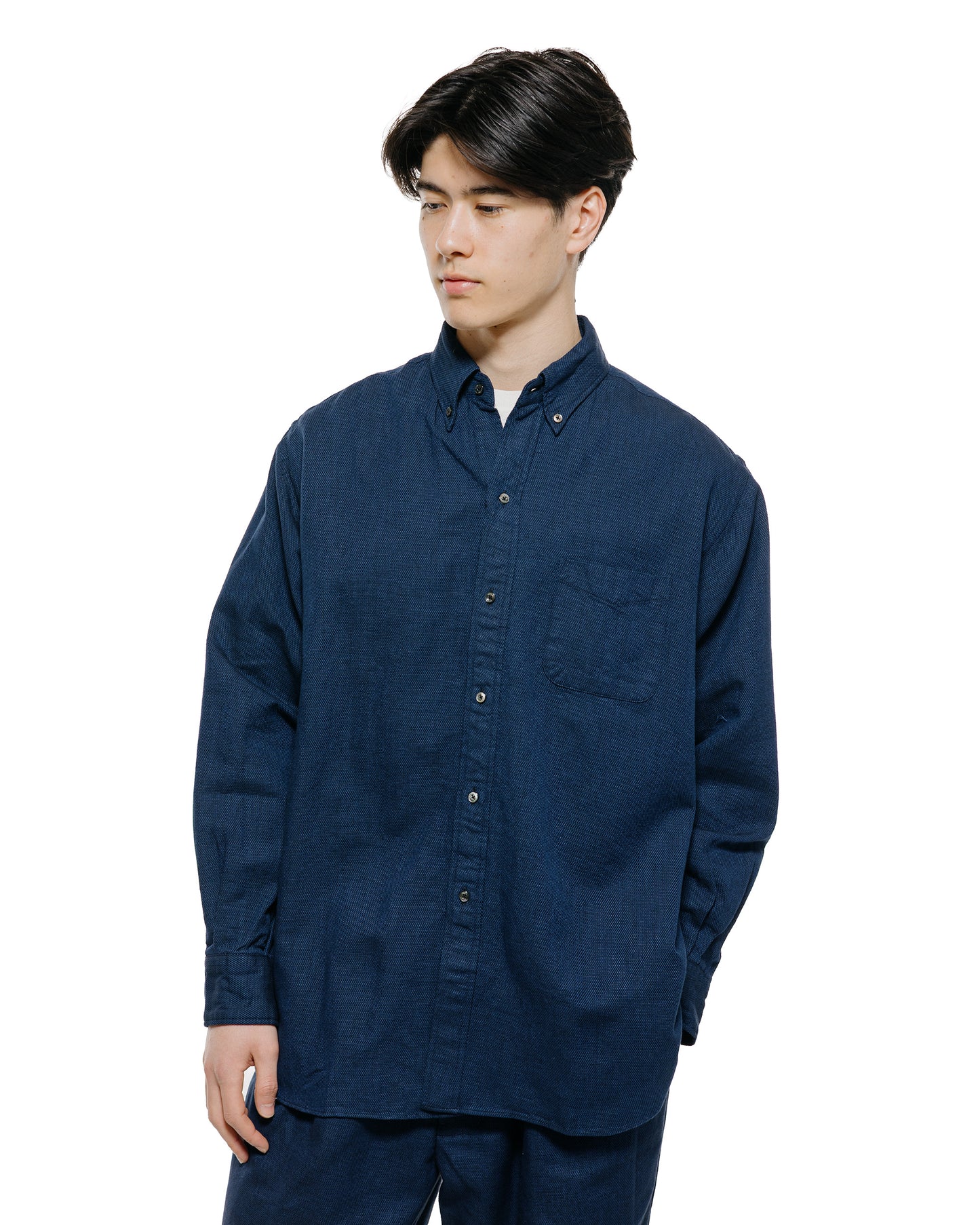 lost & found Beams Plus Beams Plus B.D. Classic Fit Oxford Indigo