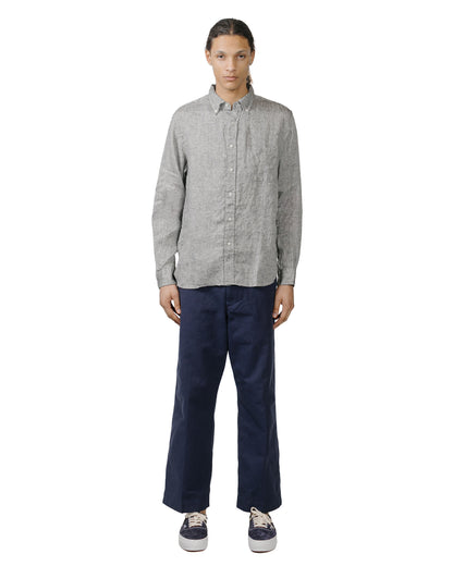 lost & found Beams Plus Beams Plus B.D. Linen Oxford Black