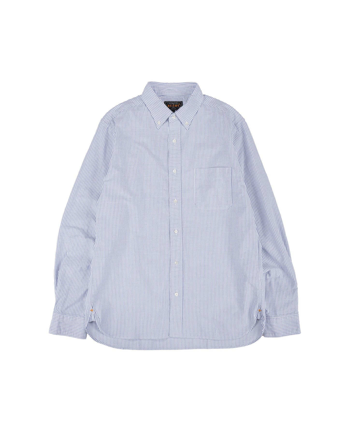 lost & found Beams Plus Beams Plus B.D. Oxford Candy Stripe Blue