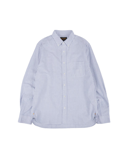 lost & found Beams Plus Beams Plus B.D. Oxford Candy Stripe Blue