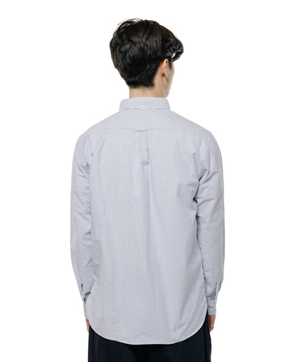 lost & found Beams Plus Beams Plus B.D. Oxford Candy Stripe Blue