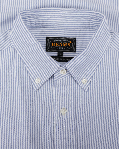 lost & found Beams Plus Beams Plus B.D. Oxford Candy Stripe Blue
