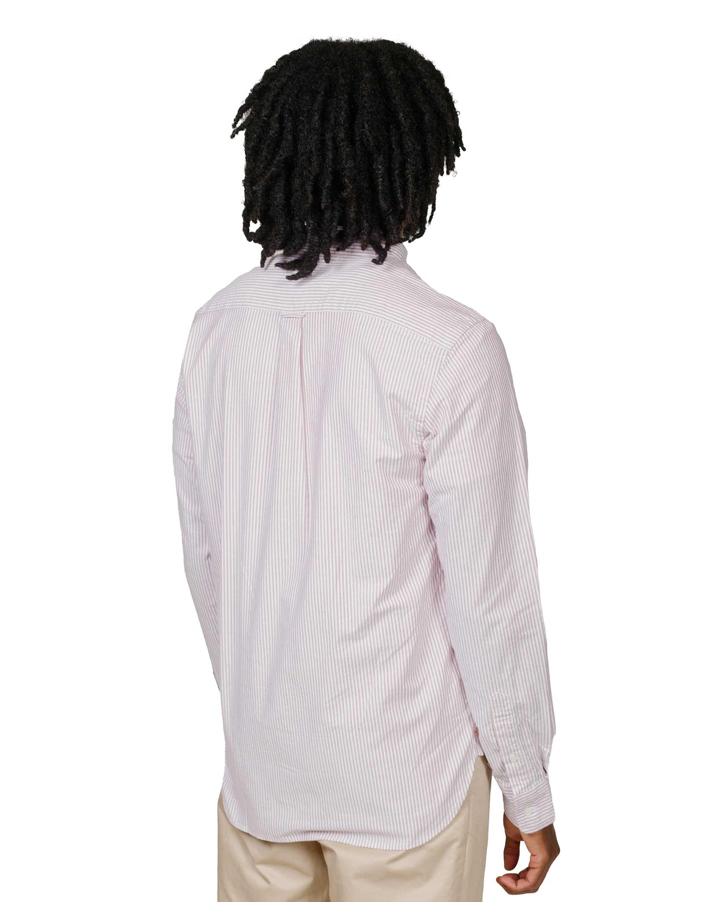 lost & found Beams Plus Beams Plus B.D. Oxford Candy Stripe Wine