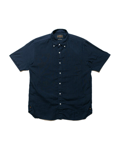 lost & found Beams Plus Beams Plus B.D. Short Sleeve COOLMAX® Linen Navy