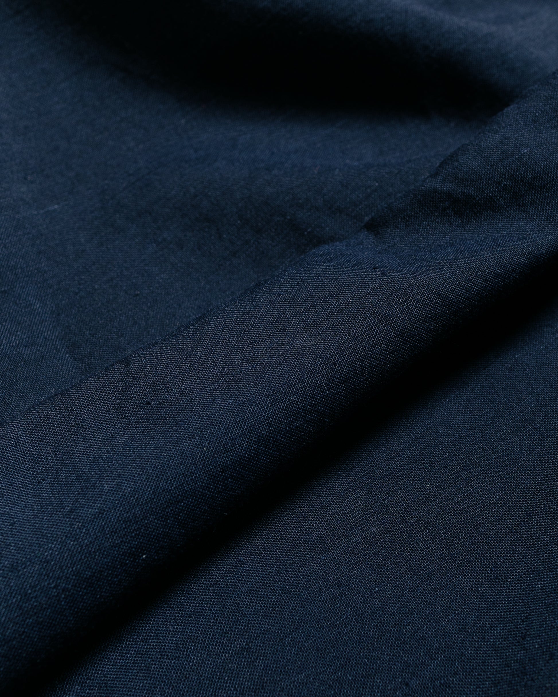 lost & found Beams Plus Beams Plus B.D. Short Sleeve COOLMAX® Linen Navy