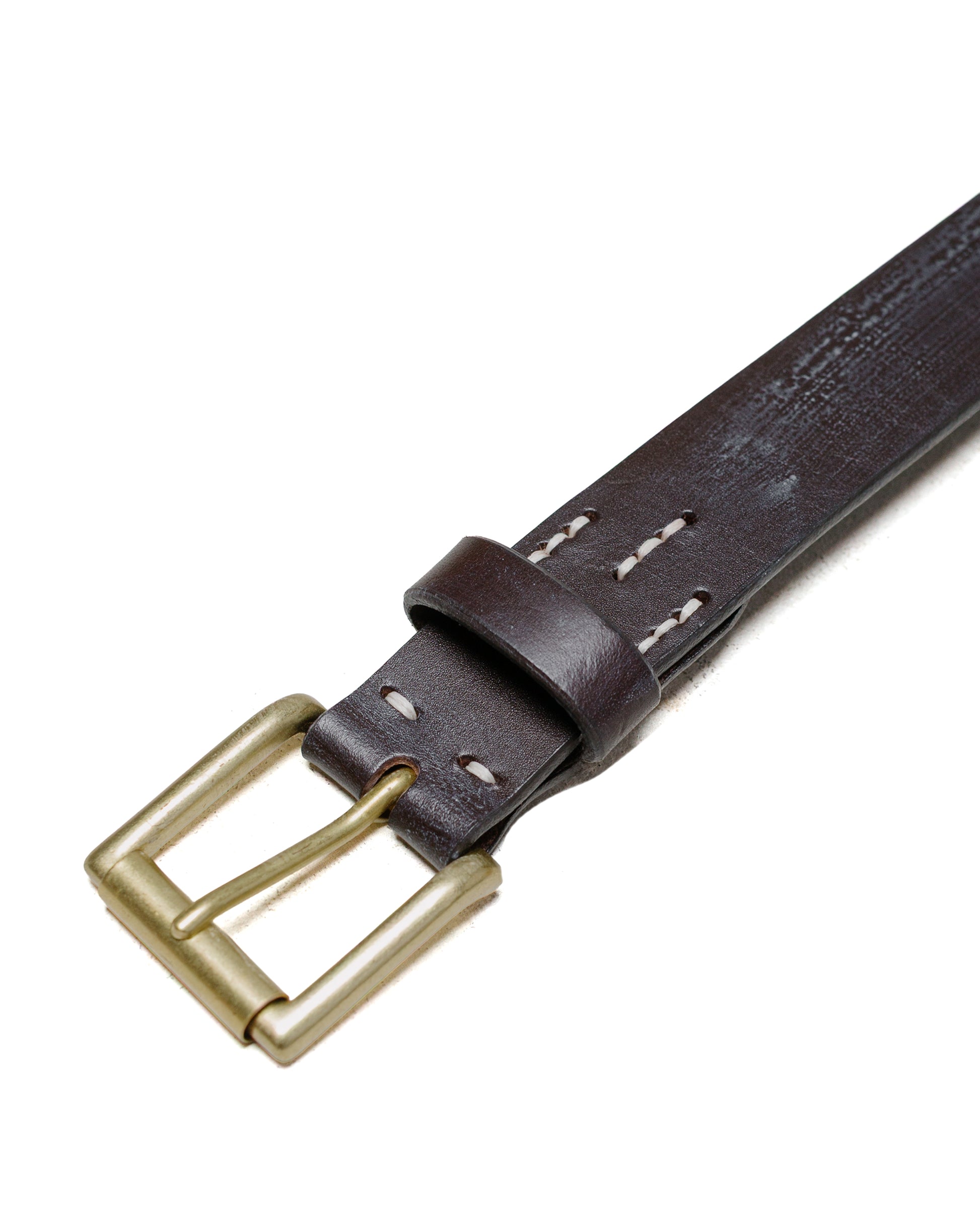 lost & found Beams Plus Beams Plus Bridle Leather Belt Brown