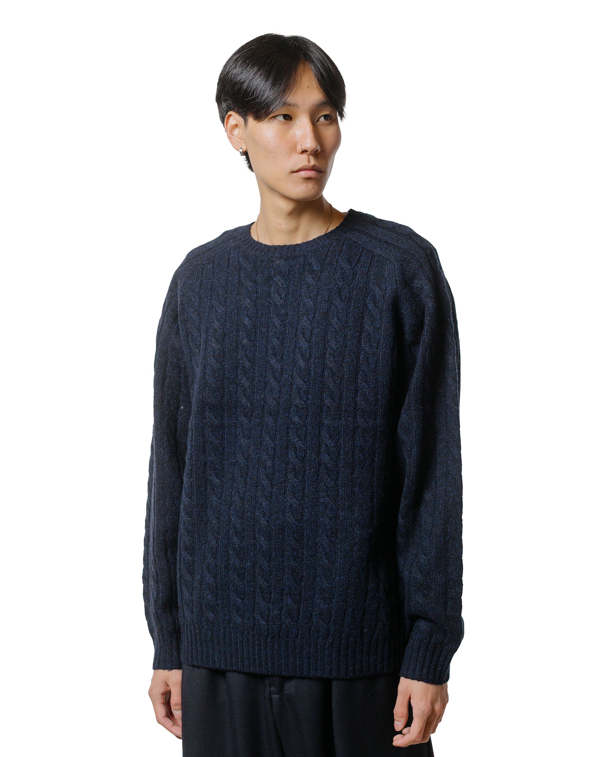 lost & found Beams Plus Beams Plus Cable Crew 5G Navy